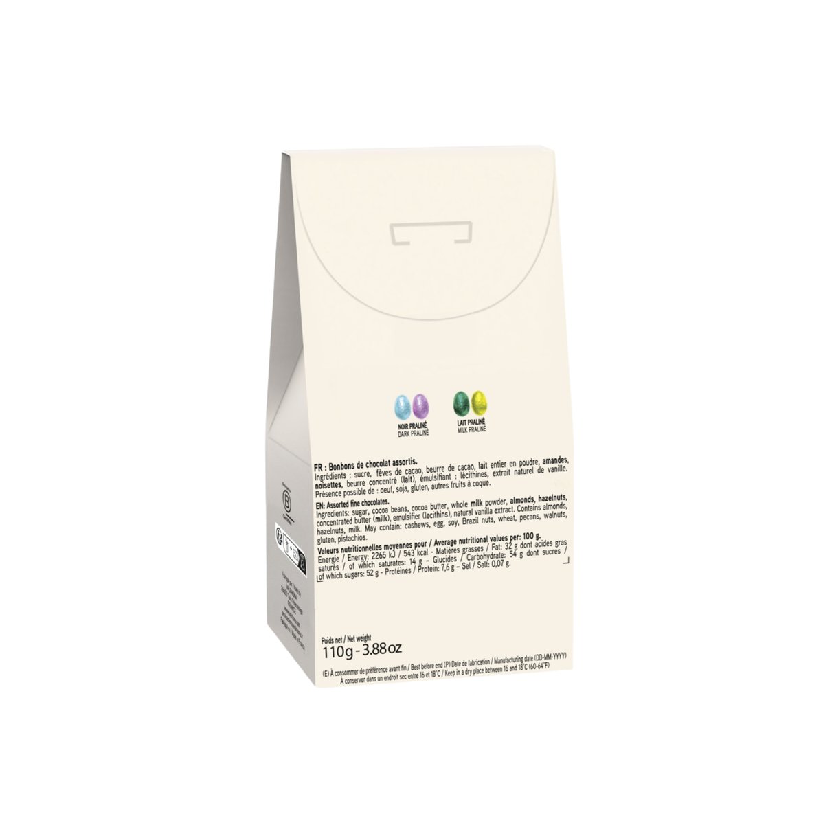 Gift Box Easter Eggs Dark & Milk 110gm