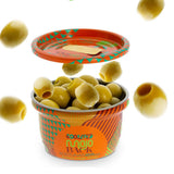 Pitted Green Olive Garlic & Paprika Flavoured 56gm