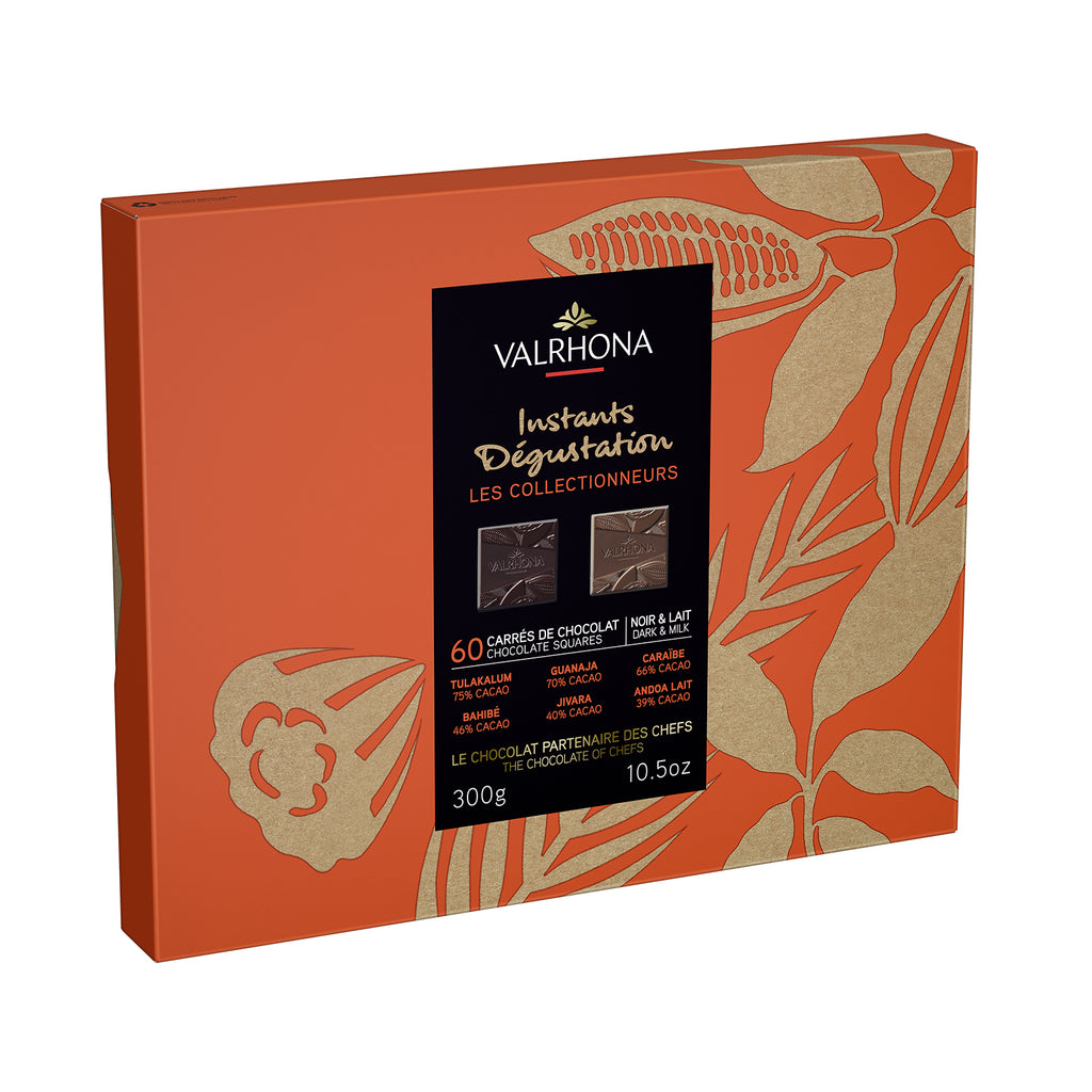 Valrhona Gift Box 60 Squares Dark & Milk Choc