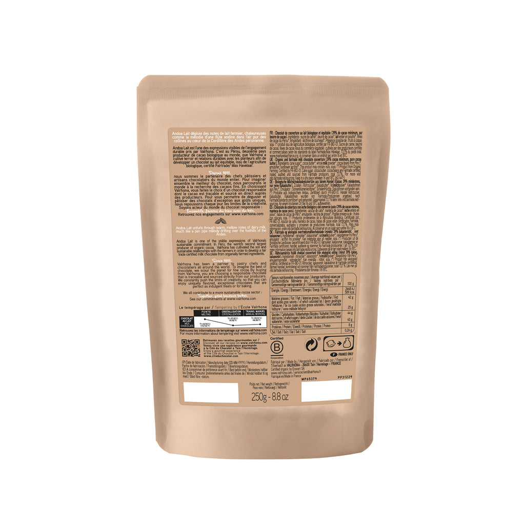 Andoa Organic Milk 39% Cocoa