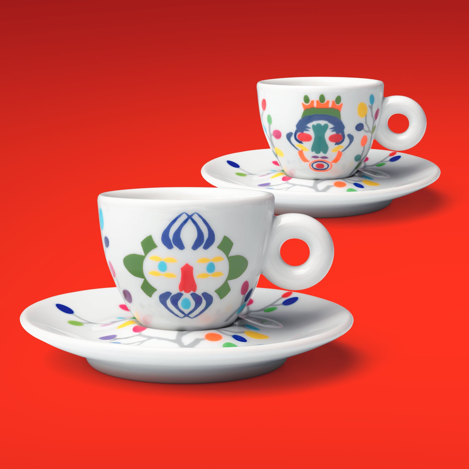illy art collection Mittertech ミッタータイヒ illy Art Collection Pascale Marthine Tayou Set of 2 Cappuccino