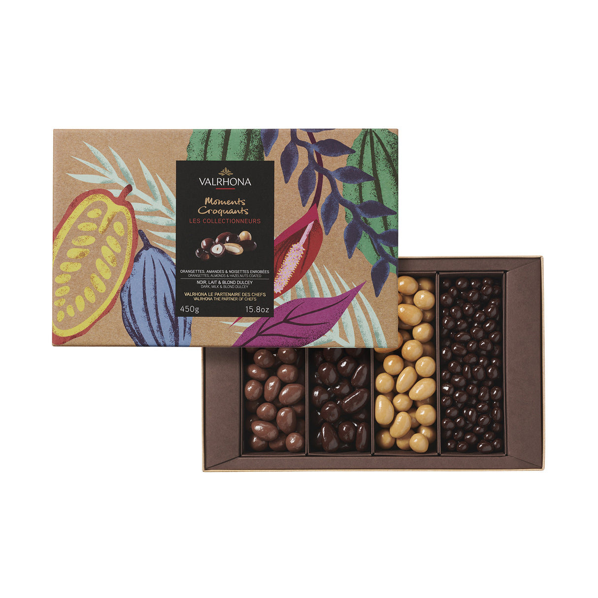 Gift Box Equinoxe Dark, Milk & Dulcey Choc (Almonds & Hazelnuts)