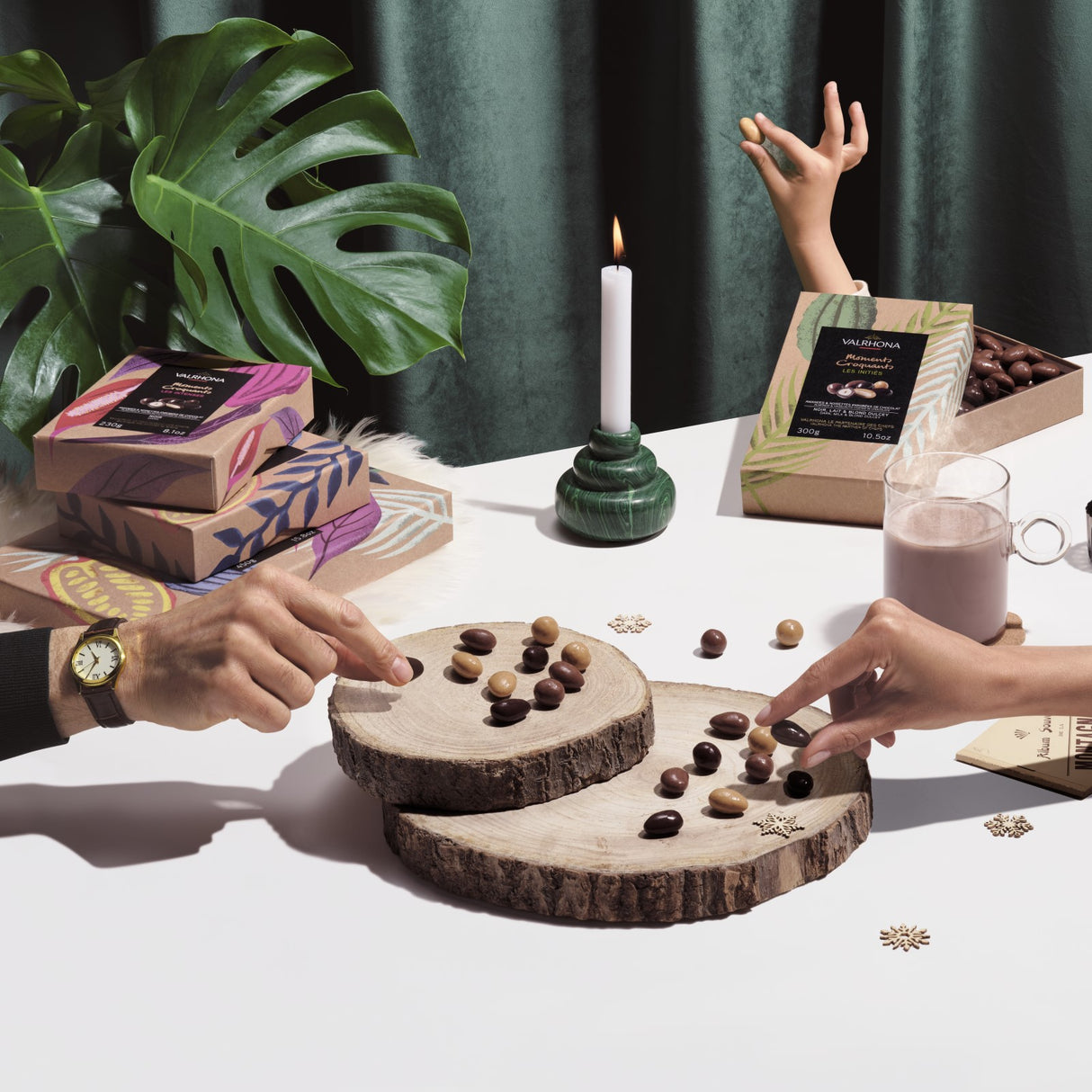 Gift Box Equinoxe Dark, Milk & Dulcey Choc (Almonds & Hazelnuts)