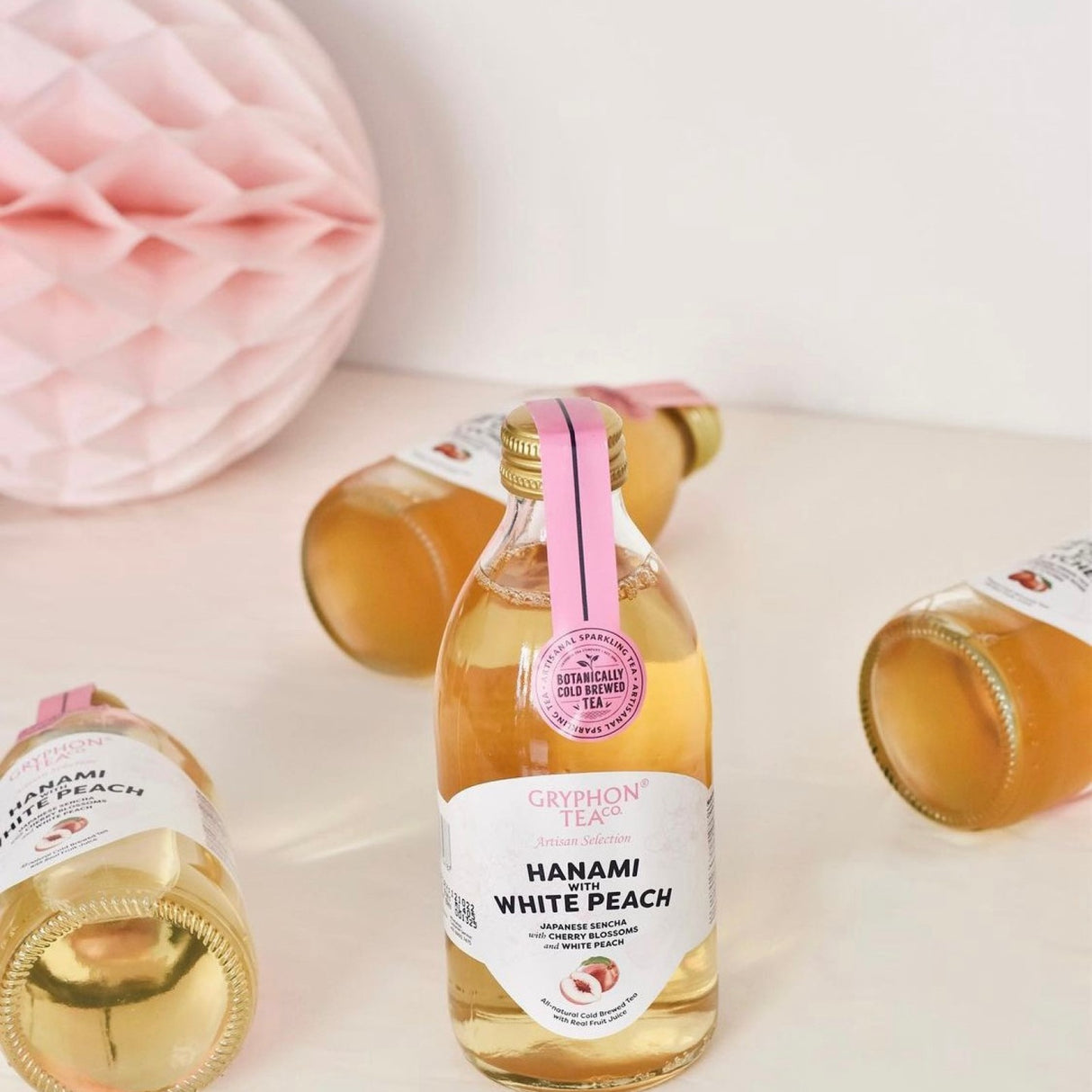Sparkling Tea Hanami with White Peach 
