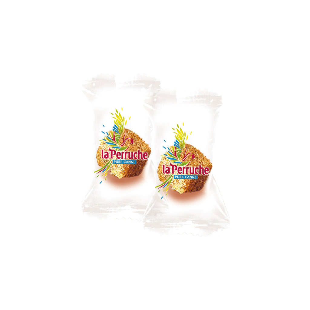 Amber Cube Sugar, Individually Wrapped