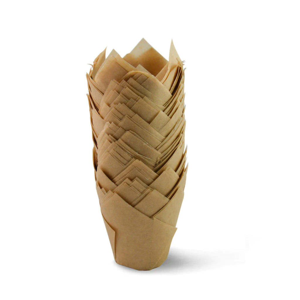 Tulipcup Paper Cup, Light Brown
