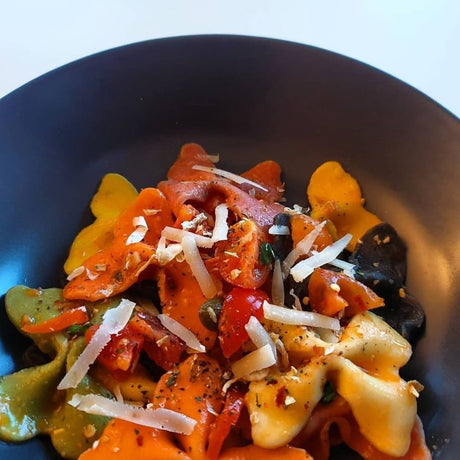 Pasta Papillons 5 Flavours (Spinach, Turmeric, Beetroot, Squid Ink & Red Chilli) 