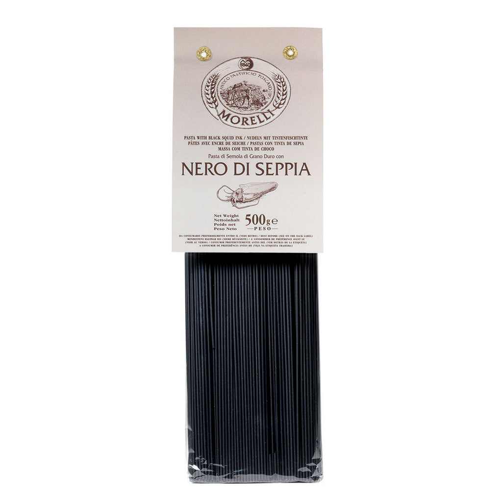 Pasta Spaghetti with Black Squid Ink 