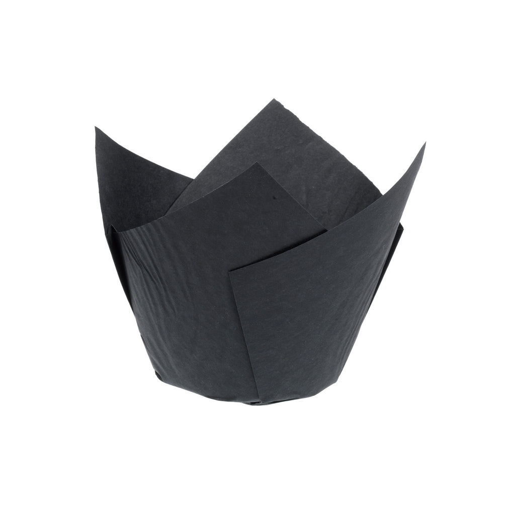 Tulipcup Paper Cup, Black 