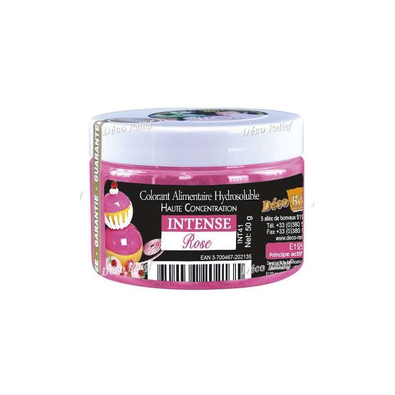 Colorant alimentaire en poudre orange - hydrosoluble - 50 g - Déco