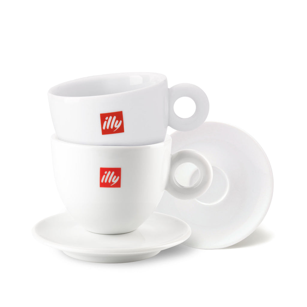 illy Logo Cappuccino Cups