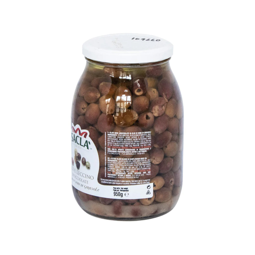 Pitted Leccino Olives in Oil